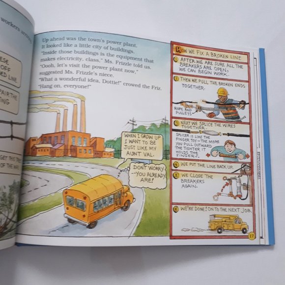 The Magic School Bus and the Electric Field Trip Hard Cover Book - Picture 4 of 5